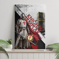 Knights Templar Canvas Wall Art Crusader Warrior Full Armor Red Cross