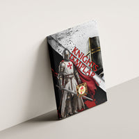 Knights Templar Canvas Wall Art Crusader Warrior Full Armor Red Cross
