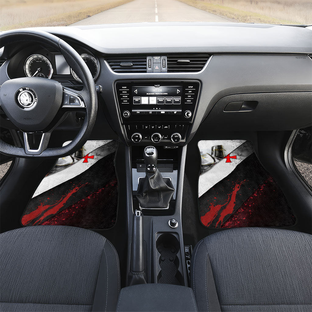 Knights Templar Car Mats Crusader Warrior Full Armor Red Cross
