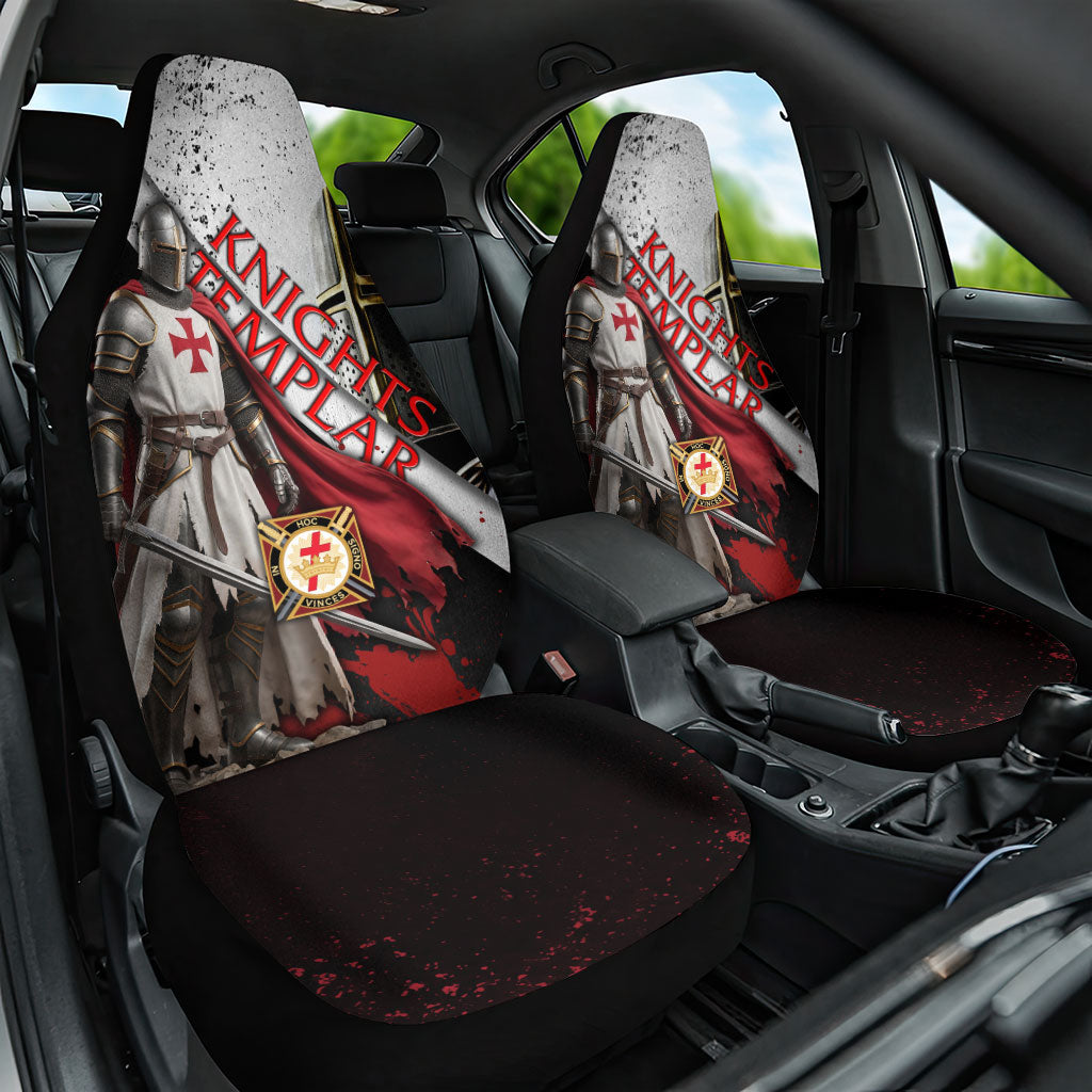 Knights Templar Car Seat Cover Crusader Warrior Full Armor Red Cross