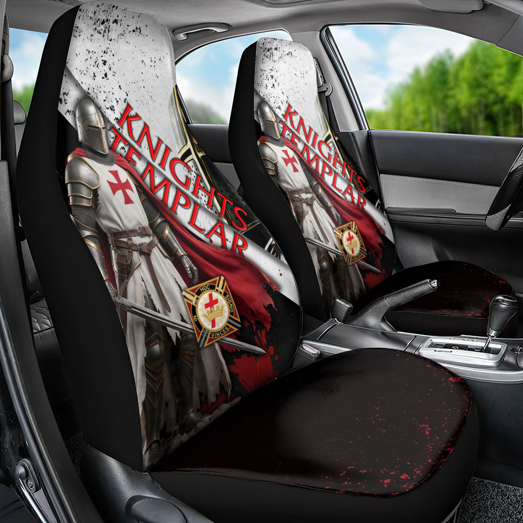 Knights Templar Car Seat Cover Crusader Warrior Full Armor Red Cross