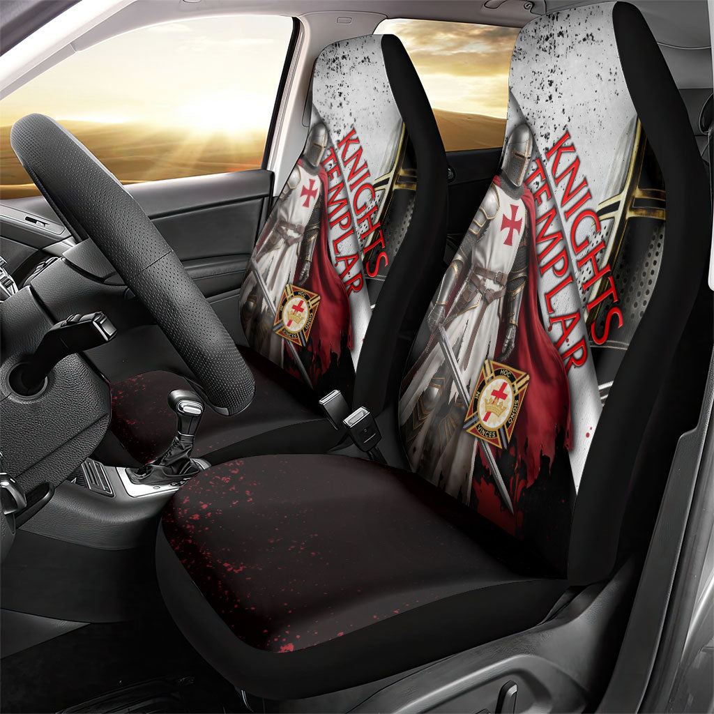 Knights Templar Car Seat Cover Crusader Warrior Full Armor Red Cross