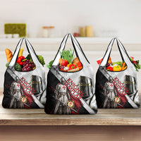 Knights Templar Grocery Bag Crusader Warrior Full Armor Red Cross