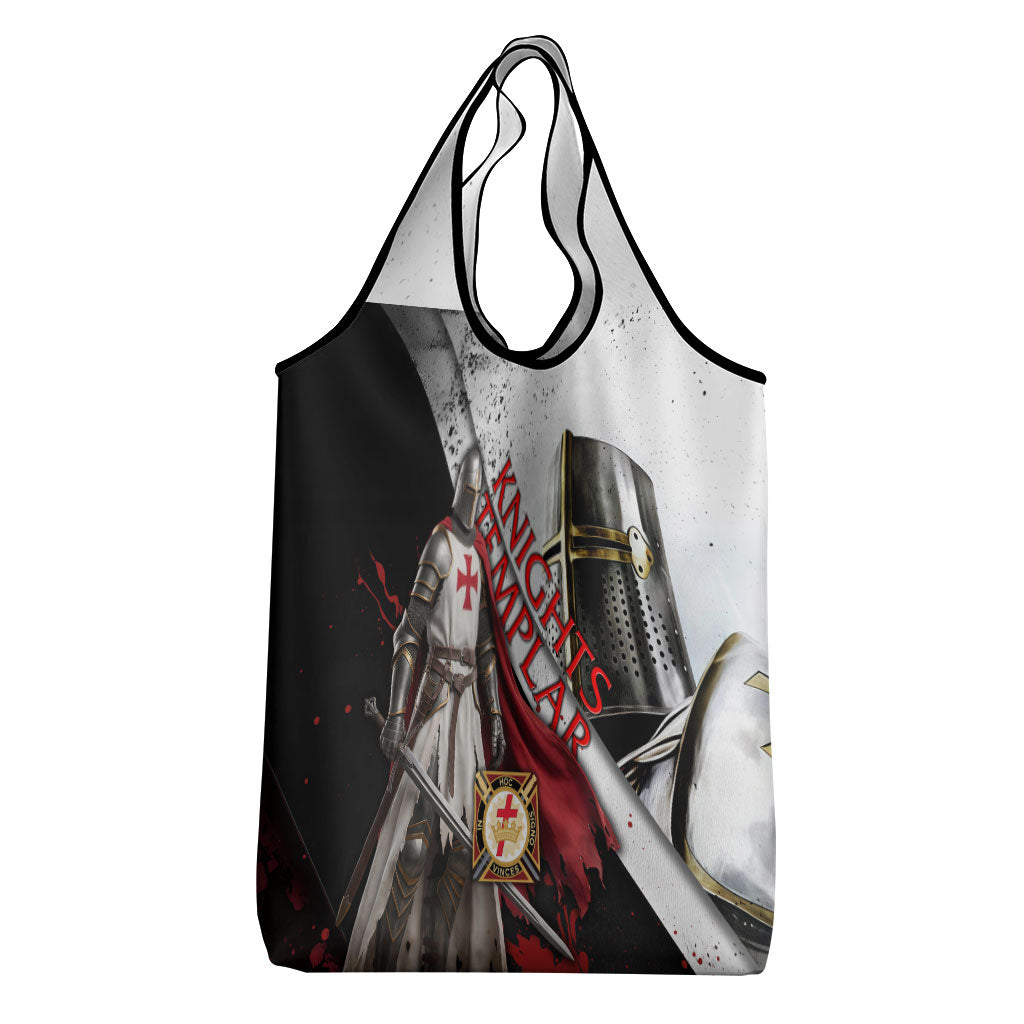 Knights Templar Grocery Bag Crusader Warrior Full Armor Red Cross