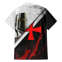 Knights Templar Hawaiian Shirt Crusader Warrior Full Armor Red Cross