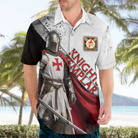 Knights Templar Hawaiian Shirt Crusader Warrior Full Armor Red Cross