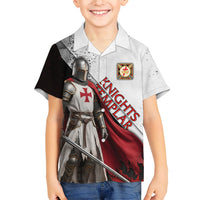 Knights Templar Hawaiian Shirt Crusader Warrior Full Armor Red Cross