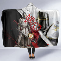 Knights Templar Hooded Blanket Crusader Warrior Full Armor Red Cross