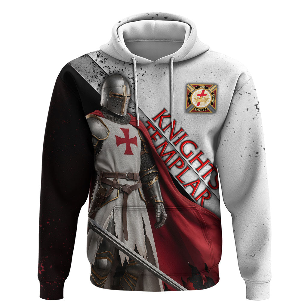 Knights Templar Hoodie Crusader Warrior Full Armor Red Cross