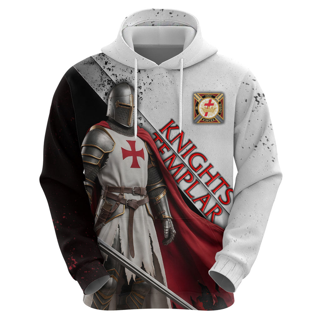 Knights Templar Hoodie Crusader Warrior Full Armor Red Cross