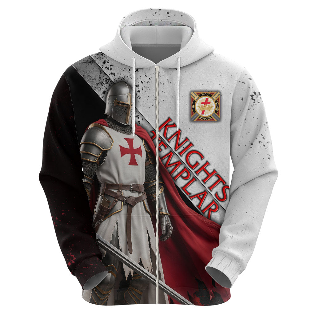 Knights Templar Hoodie Crusader Warrior Full Armor Red Cross