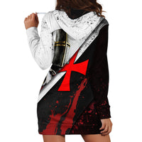 Knights Templar Hoodie Dress Crusader Warrior Full Armor Red Cross