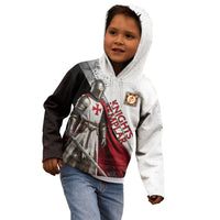 Knights Templar Kid Hoodie Crusader Warrior Full Armor Red Cross
