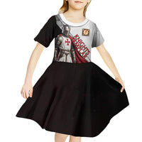 Knights Templar Kid Short Sleeve Dress Crusader Warrior Full Armor Red Cross