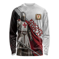Knights Templar Long Sleeve Shirt Crusader Warrior Full Armor Red Cross