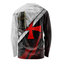 Knights Templar Long Sleeve Shirt Crusader Warrior Full Armor Red Cross
