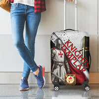 Knights Templar Luggage Cover Crusader Warrior Full Armor Red Cross