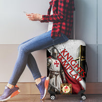 Knights Templar Luggage Cover Crusader Warrior Full Armor Red Cross