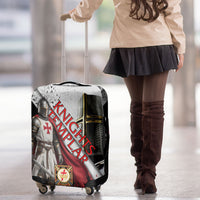 Knights Templar Luggage Cover Crusader Warrior Full Armor Red Cross