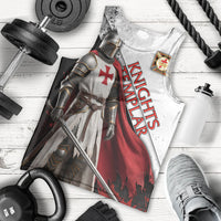Knights Templar Men Tank Top Crusader Warrior Full Armor Red Cross