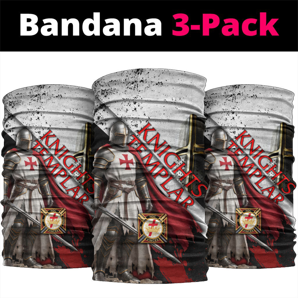 Knights Templar Neck Gaiter Crusader Warrior Full Armor Red Cross