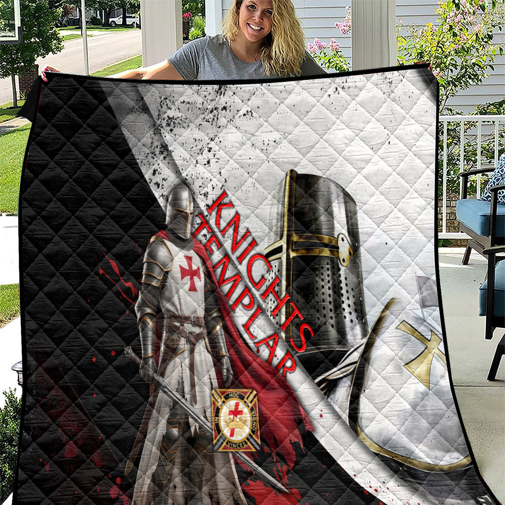Knights Templar Quilt Crusader Warrior Full Armor Red Cross