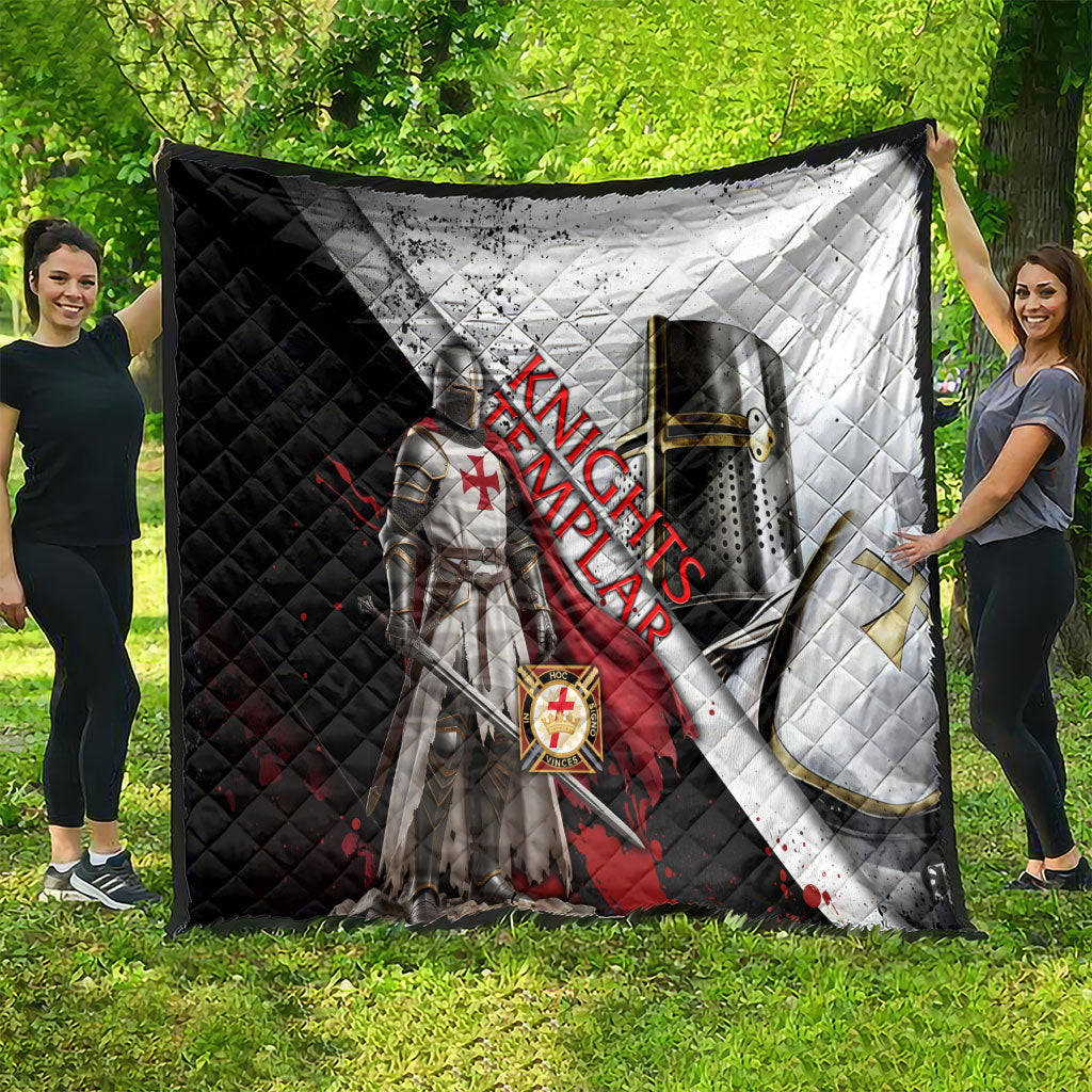 Knights Templar Quilt Crusader Warrior Full Armor Red Cross