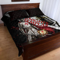 Knights Templar Quilt Bed Set Crusader Warrior Full Armor Red Cross