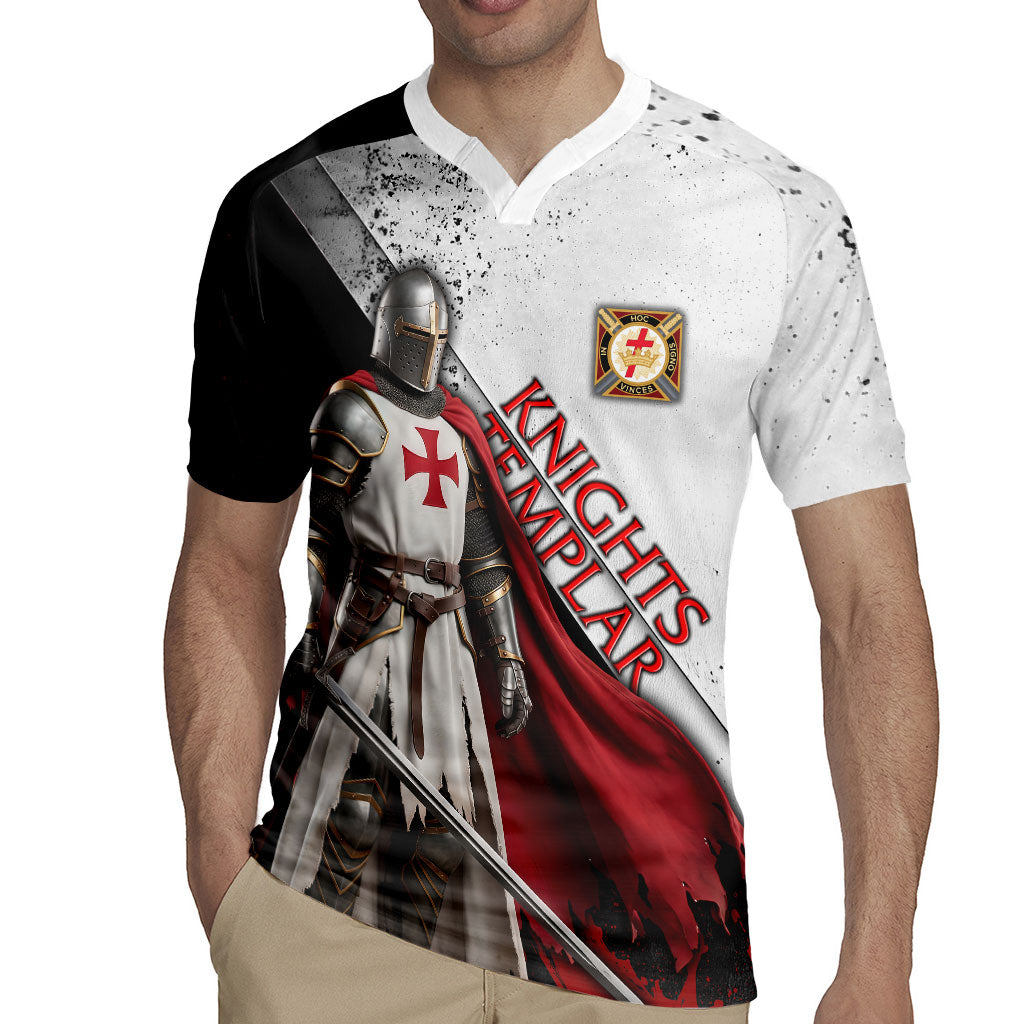 Knights Templar Rugby Jersey Crusader Warrior Full Armor Red Cross