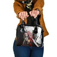 Knights Templar Shoulder Handbag Crusader Warrior Full Armor Red Cross