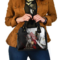 Knights Templar Shoulder Handbag Crusader Warrior Full Armor Red Cross