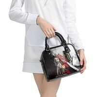 Knights Templar Shoulder Handbag Crusader Warrior Full Armor Red Cross