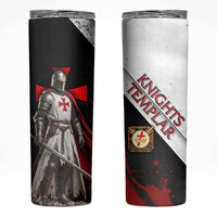 Knights Templar Skinny Tumbler Crusader Warrior Full Armor Red Cross
