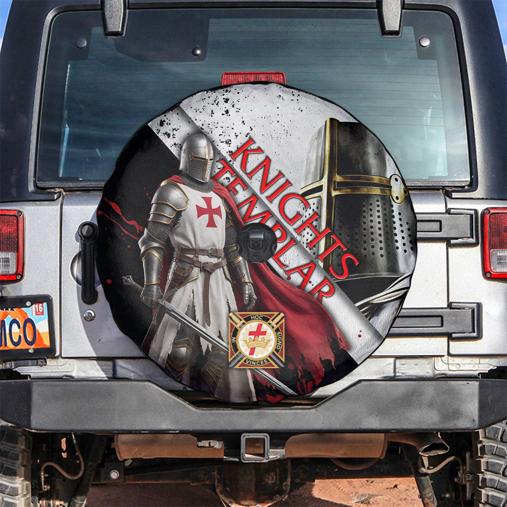 Knights Templar Spare Tire Cover Crusader Warrior Full Armor Red Cross