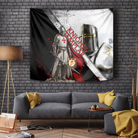 Knights Templar Tapestry Crusader Warrior Full Armor Red Cross