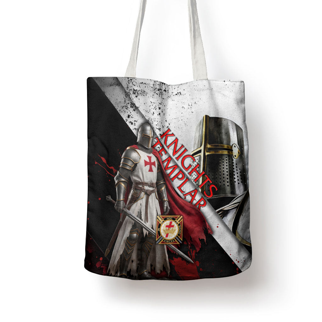 Knights Templar Tote Bag Crusader Warrior Full Armor Red Cross