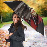 Knights Templar Umbrella Crusader Warrior Full Armor Red Cross