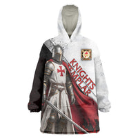 Knights Templar Wearable Blanket Hoodie Crusader Warrior Full Armor Red Cross