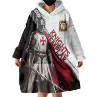 Knights Templar Wearable Blanket Hoodie Crusader Warrior Full Armor Red Cross