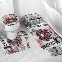 Personalized Chicago City Skyline Bathroom Set Urban Graffiti - Cloud Gate - Windy City Typography