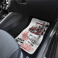 Personalized Chicago City Skyline Car Mats Urban Graffiti - Cloud Gate - Windy City Typography