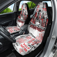 Personalized Chicago City Skyline Car Seat Cover Urban Graffiti - Cloud Gate - Windy City Typography