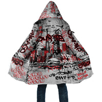 Personalized Chicago City Skyline Cloak Urban Graffiti - Cloud Gate - Windy City Typography