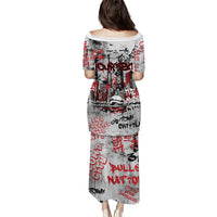 Personalized Chicago City Skyline Puletasi Urban Graffiti - Cloud Gate - Windy City Typography