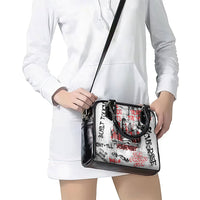 Personalized Chicago City Skyline Shoulder Handbag Urban Graffiti - Cloud Gate - Windy City Typography