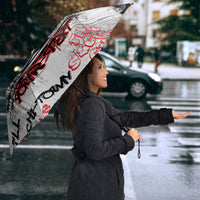 Personalized Chicago City Skyline Umbrella Urban Graffiti - Cloud Gate - Windy City Typography