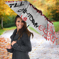 Personalized Chicago City Skyline Umbrella Urban Graffiti - Cloud Gate - Windy City Typography