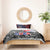 Cuba Flag Bedding Set Black with Red White Blue Patriotic Graphics and Cultural Doodle Design - Wonder Print Shop