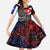 Cuba Flag Family Matching Puletasi and Hawaiian Shirt Black with Red White Blue Patriotic Graphics and Cultural Doodle Design - Wonder Print Shop