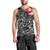 Cuba Flag Men Tank Top Black with Red White Blue Patriotic Graphics and Cultural Doodle Design - Wonder Print Shop